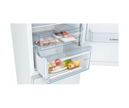 Bosch, NoFrost, 326 L, korkeus 186 cm, valkoinen - Jääkaappi ja pakastin
