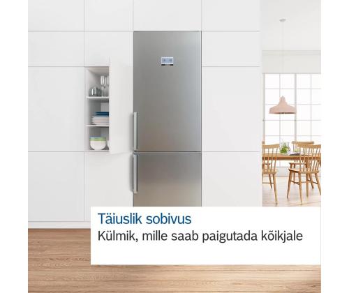 Bosch, NoFrost, 326 L, korkeus 186 cm, valkoinen - Jääkaappi ja pakastin