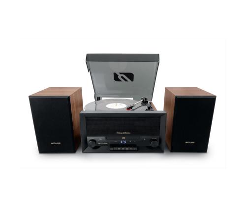 Muse MT-120 MB, CD, USB, Bluetooth, vinyylilevysoitin, musta/ruskea - Music Center