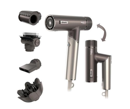 Shark SpeedStyle Pro FLEX 4-in-1, 1700 W, hopea - Hiustenkuivaaja - hiustenkuivaaja