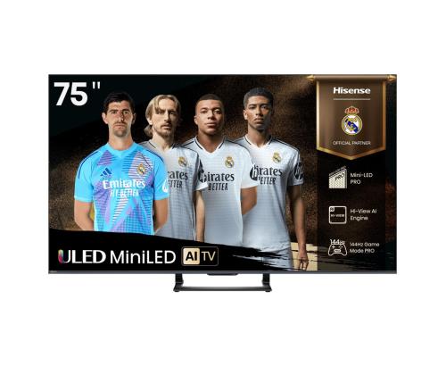 Hisense U7Q, 75'', 4K UHD, Mini LED, musta - Televisiot