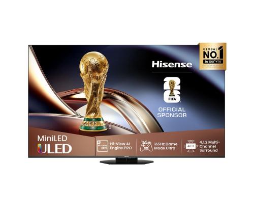 Hisense U8Q, 55'', 4K UHD, ULED, Mini LED, musta - Televisiot