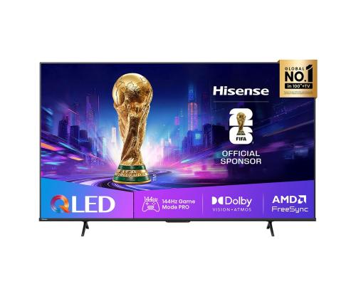 Hisense E7Q PRO, 55'', 4K UHD, QLED, musta - TV-laite