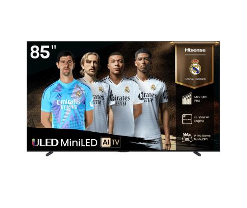 Hisense U7Q, 85'', 4K UHD, Mini LED, musta - TV-laite