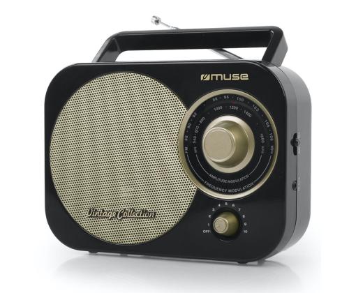 MUSE M-055RB, paristokäyttöinen - Kannettava retroradio