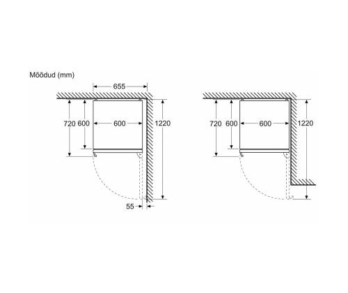 BOSCH NOFROST, 363 L, musta - Jääkaappi