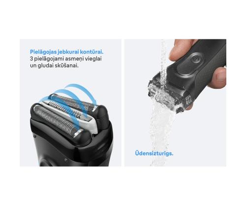 Braun Series 3+, harmaa - Pardel