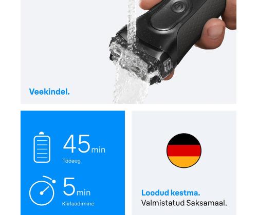 Braun Series 3+, harmaa - Pardel