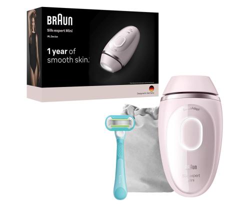 Braun Silk-expert Mini, vaaleanpunainen - Valokuvaepilaattori