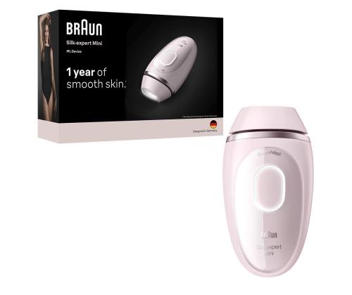 Braun Silk-expert Mini, vaaleanpunainen - Valokuvaepilaattori