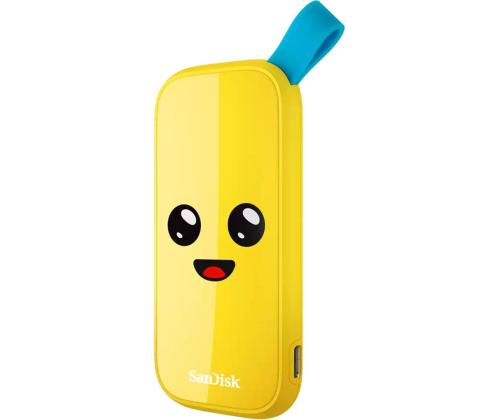 SanDisk Fortnite Portable SSD Peely Edition, 2 TB, keltainen - Ulkoinen SSD-levyasema