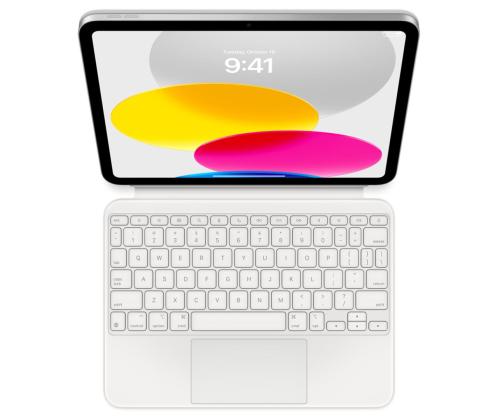 Apple Magic Keyboard Folio, iPad 10, SWE, valkoinen - Näppäimistökotelo - Näppäimistökotelo