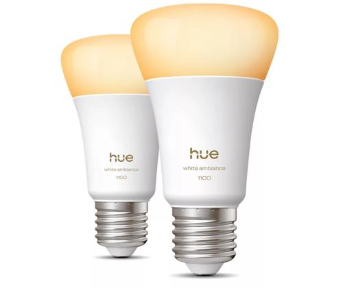 Philips Hue White Ambiance A60, E27, 2 kpl, valkoinen - Älyvalo - Älyvalo