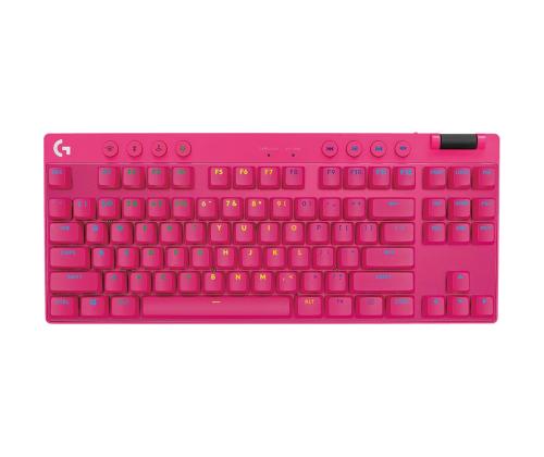 Logitech PRO X TKL, US, pinkki - Langaton näppäimistö