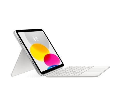 Apple Magic Keyboard Folio, iPad 10, SWE, valkoinen - Näppäimistökotelo - Näppäimistökotelo