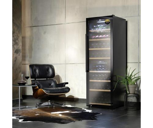 Caso WineExclusive 180 Smart, 180 pulloa, korkeus 187 cm, musta - Viinijäähdytin