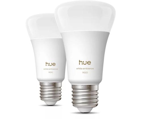 Philips Hue White Ambiance A60, E27, 2 kpl, valkoinen - Älyvalo - Älyvalo