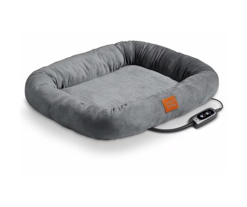 Beurer Kira, harmaa - Lämmitetty lemmikkisänky