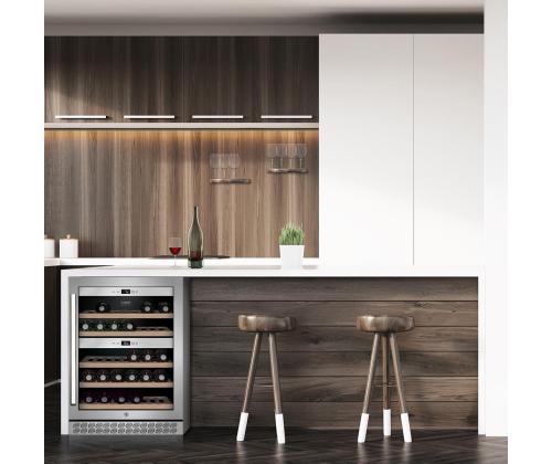 Caso WineChef Pro 40, 40 pulloa, korkeus 83 cm, ruostumatonta terästä - Viinijäähdytin