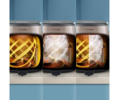 Philips 5000 Series, 7,2 L, 2000 W, höyrytoiminto, kultainen/musta - Kuumailmakuivausrumpu