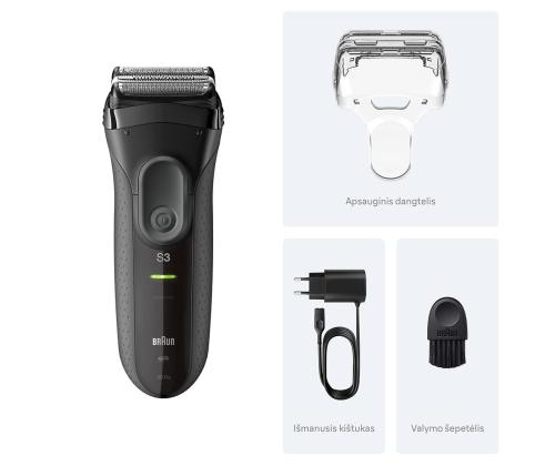 Braun Series 3+, harmaa - Pardel