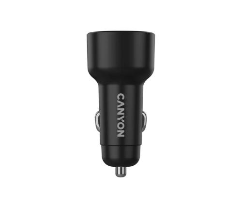 Canyon OnDrive 48, USB-A, USB-C, 48 W, musta - Autolaturi