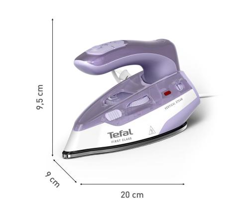 Tefal First Class, 1000 W, violetti/valkoinen - matkasilitysrauta