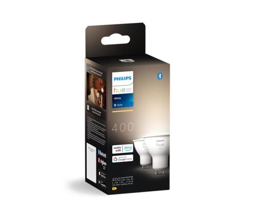 Philips Hue Smart Spotlight, pehmeän lämmin valkoinen, GU10, 2 kpl - Hyödyllinen valaisin
