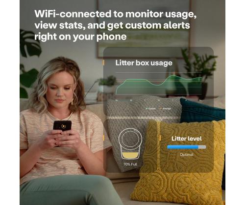 Litter-Robot 4 by Whisker, musta - Itsepuhdistuva kissanpentulaatikko