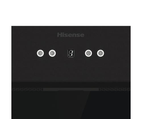 Hisense, 660 m³/h, leveys 80 cm, musta - Integroitu ilmanpuhdistin