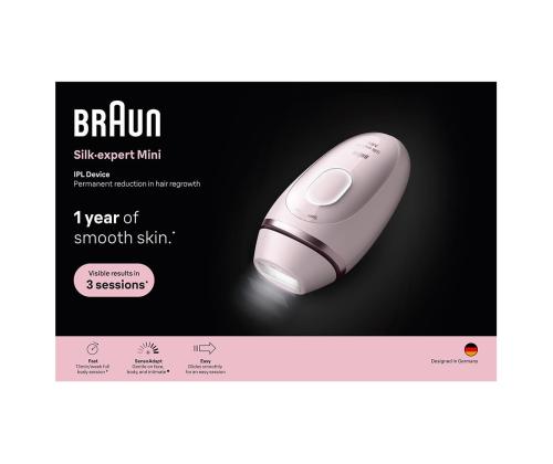 Braun Silk-expert Mini, vaaleanpunainen - Valokuvaepilaattori
