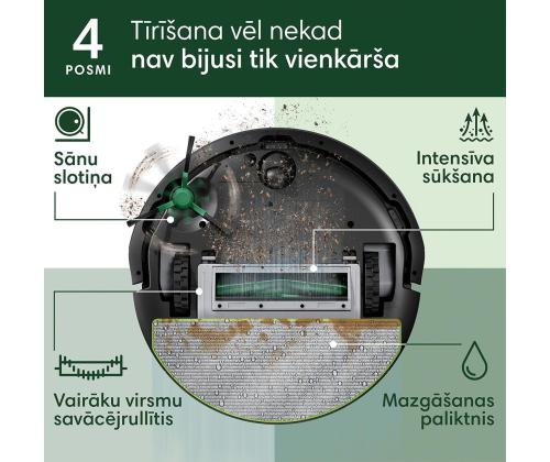 IRobot Roomba® 105 Combo, märkä- ja kuivapuhdistus, musta - Robotti-imuri - Robottipölynimuri