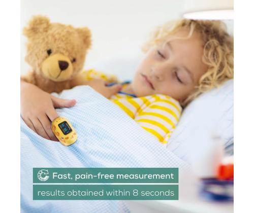 Beurer PO13 Kids, keltainen - Pulssioksimetri lapsille