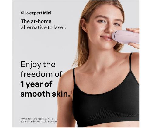 Braun Silk-expert Mini, vaaleanpunainen - Valokuvaepilaattori
