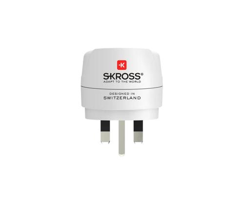 Skross Eurooppa - Iso-Britannia, valkoinen - Matkasovitin
