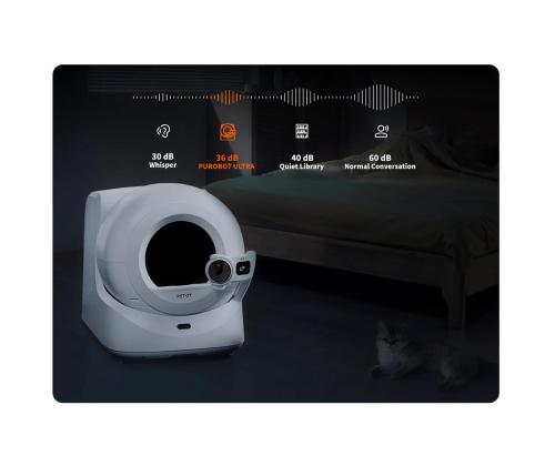 Petkit Purobot Ultra, valkoinen - Automaattinen kissanpentulaatikko