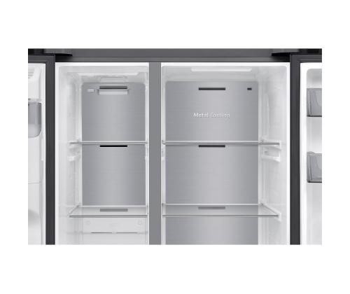 Samsung Bespoke AI, NoFrost, 640 L, korkeus 179 cm, musta - SBS jääkaappipakastimet