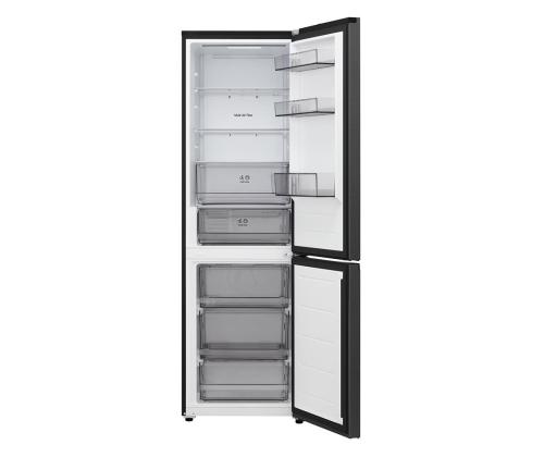LG, Total No Frost, 333 L, korkeus 186 cm, matta musta - Jääkaappipakastin