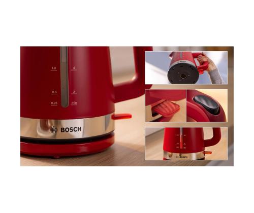 Bosch MyMoment, 2400 W, 1,7 L, punainen - Vedenkeitin