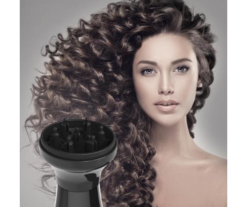 Wahl, 1000 W, musta - Matkakampaamo hiustenkuivaaja