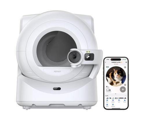 Petkit Purobot Ultra, valkoinen - Automaattinen kissanpentulaatikko