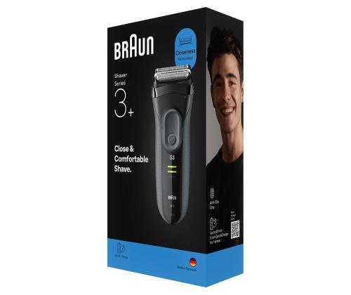 Braun Series 3+, harmaa - Pardel