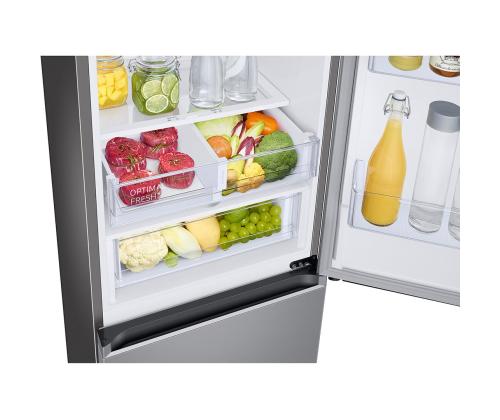 Samsung, Humidity Fresh +, NoFrost, 344 L, korkeus 186 cm, ruostumaton teräs - Jääkaappipakastin