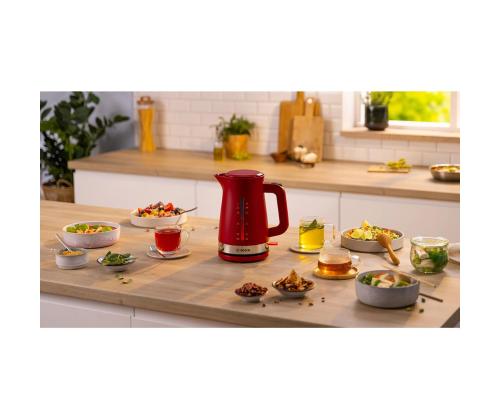 Bosch MyMoment, 2400 W, 1,7 L, punainen - Vedenkeitin