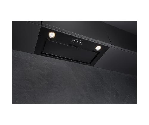 Hisense, 650 m³/h, leveys 60 cm, musta - Sisäänrakennettu ilmanpuhdistin