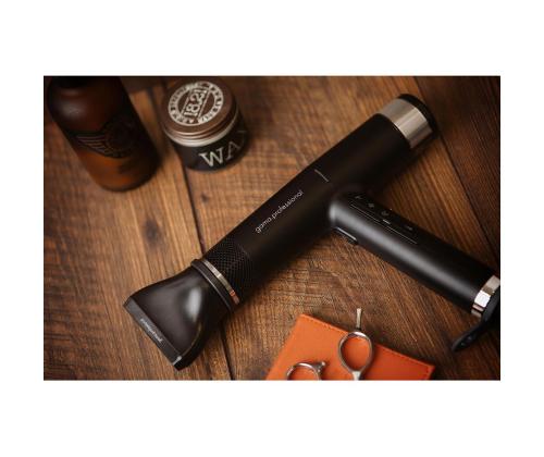 GA.MA iQ2 Perfetto, 1600 W, musta - Hiustenkuivaaja