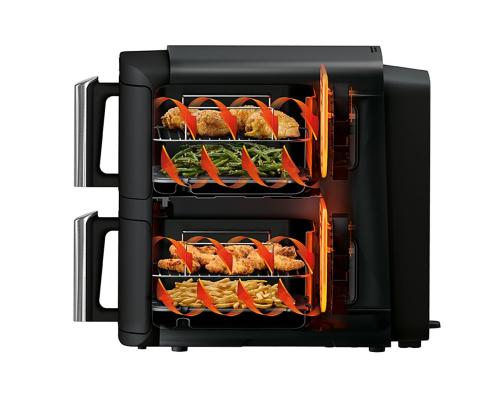 Ninja Double Stack 7,6 L, 2470 W, musta - Kuumailmapannu