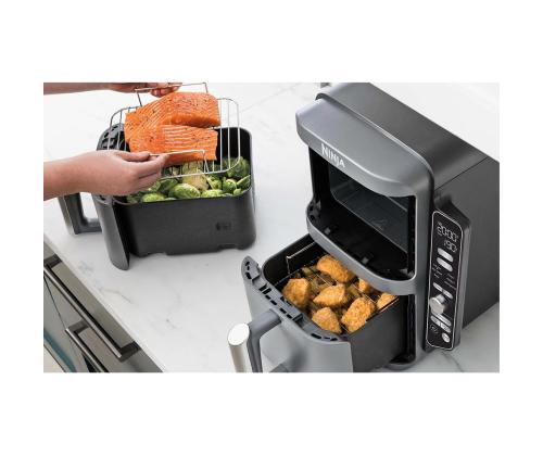 Ninja Double Stack XL 9.5L, 2470 W, harmaa - Kuumailmapannu