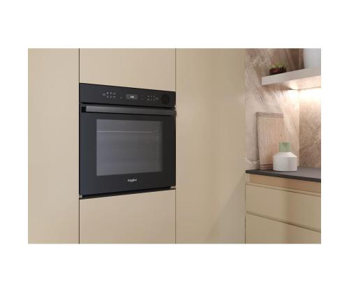 Whirlpool, 73 L, pyrolyyttinen puhdistus, musta - Integroitu uuni