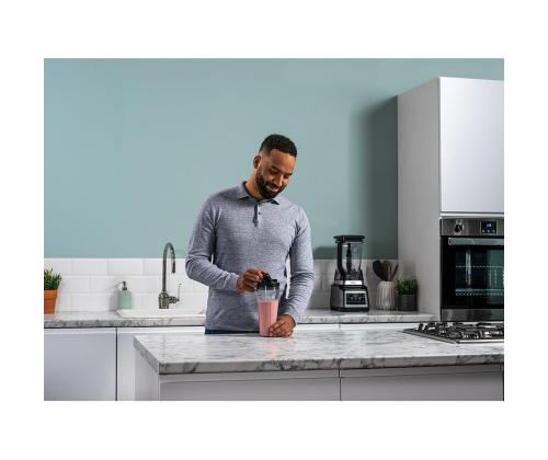 Ninja 2-in-1, Auto IQ, 1200 W, hopea/musta - Tehosekoittimet